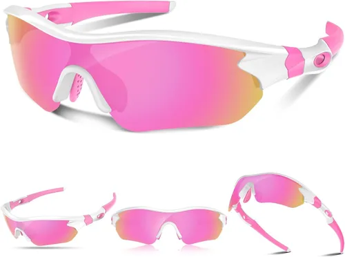 Vista 20 de Gafas de sol deportivas polarizadas para hombres y mujeres, jóvenes, béisbol, correr, pesca, tenis, golf, ciclismo, conducción, motor TAC UV400 TR90