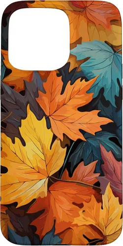 Vista 31 de Colorful Leaves Otoño y Otoño Tema, Otoño Color Funda para iPhone 17
