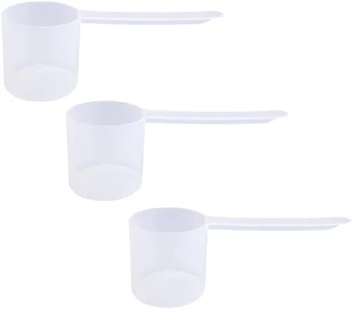 Vista 59 de Cuchara de plástico de mango largo, cucharas medidoras para polvos y gránulos, café, alimentos para mascotas, granos, proteínas, especias y otros