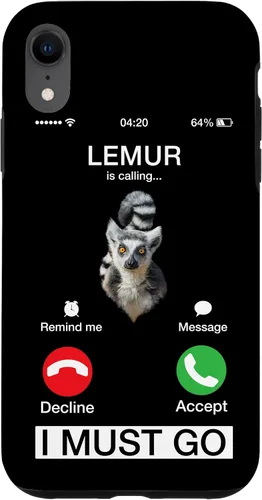 Vista 8 de Carcasa novedosa para iPhone 14 Lemur Is Calling Funny Native Mammals Pet Lovers