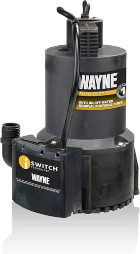 Vista 9 de WAYNE RUP160-1/6 HP Reinforced Thermoplastic Submersible Multi-Use Pump - Up to 3,100 Gallons Per Hour - Heavy Duty Multi-Use Pump