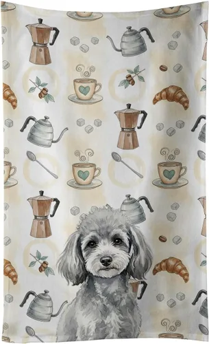 Vista 375 de Caroline's Treasures Afghan Hound - Toalla de cocina para barra de café, terciopelo frontal y lazo de algodón, lavable a máquina Sabueso afgano