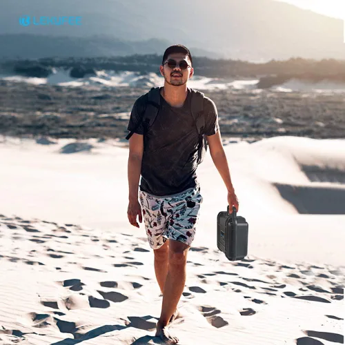 Vista 7 de Lekufee Funda rígida impermeable portátil para accesorios DJI Mavic Mini y SE (solo funda, no para Mini 4k/2/3/4)