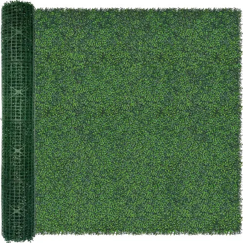 Vista 15 de ODTORY Paneles de césped artificial para pared: 10 x10 pulgadas (8 unidades) Paneles de boj para decoración de paredes verdes en interiores