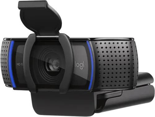 Vista 4 de Logitech Webcam HD Pro C920S 1080p USB, 960-001252 (1080p USB incluye cubierta a lente)