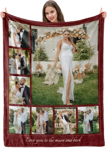 Vista 46 de Manta personalizada con imagen, mantas personalizadas para adultos y niños, manta de fotos personalizable, mantas personalizadas como regalo
