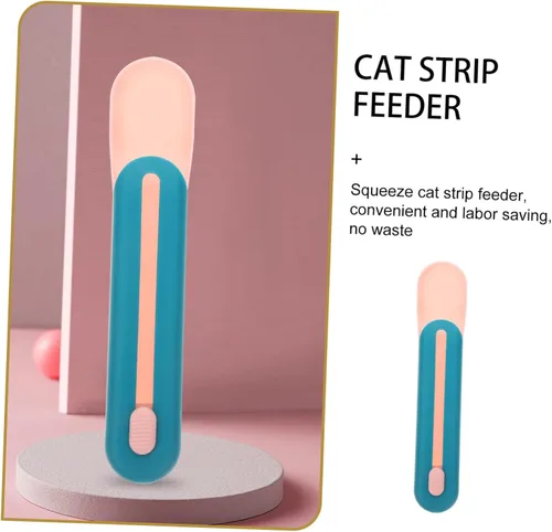 Vista 6 de Balacoo Cuchara de alimentación líquida para perros y gatos, plástico, portátil, ligera
