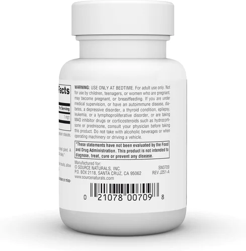 Vista 4 de Source Naturals Melatonina 1 mg - 100 pastillas con sabor a menta