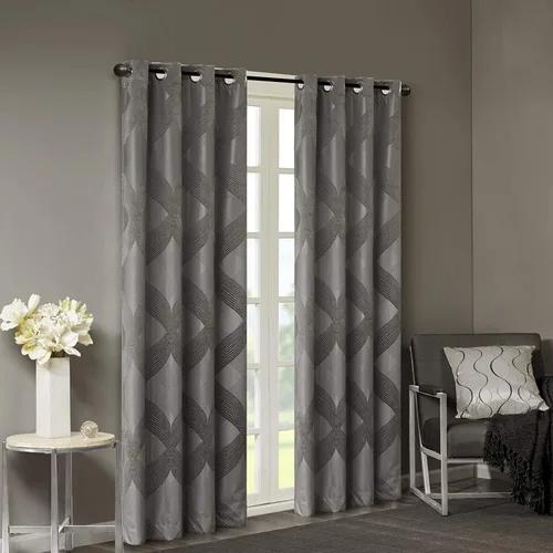 Vista 2 de Sun Smart Bentley - Cortinas opacas para ventana, 1 panel, 50 x 84 pulgadas, color carbón