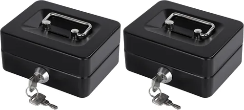 Vista 11 de Mini caja de efectivo con cerradura, ranura y bandeja de dinero anaranjado - pequeño