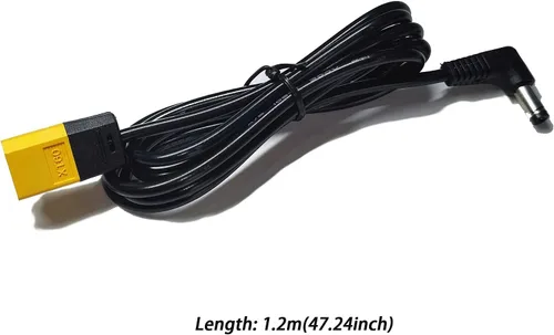 Vista 3 de Avata FPV - Cable de alimentación XT60 a CC para DJI Avata Fly Smart Combo FPV Goggles V2, FPV Goggles Battery 1.2M/47inch