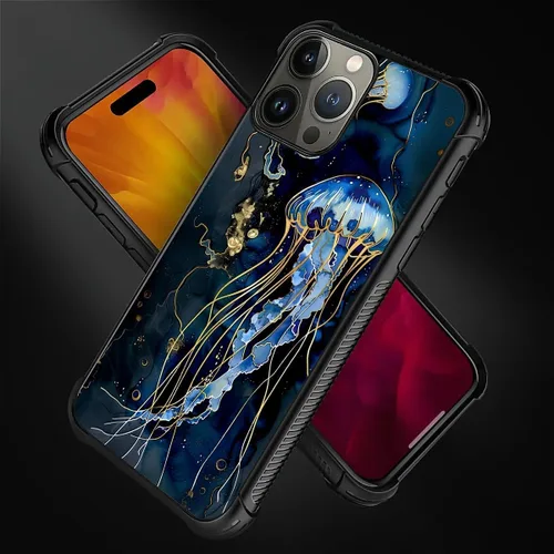 Vista 486 de Funda compatible con iPhone 15, diseño de elefantes africanos, diseño increíble a prueba de golpes, antiarañazos, carcasa trasera de policarbonato