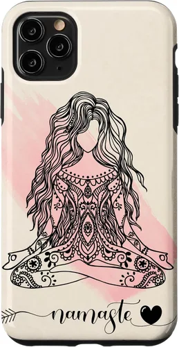 Vista 13 de Namaste Mandala Hippie Yoga Woman Meditation Spiritual Gift Case for iPhone 17