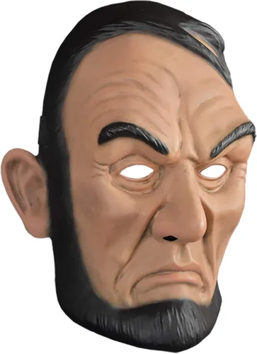 Vista 3 de Trick Or Treat Studios The Purge Abe Lincoln Máscara talla única Marrón