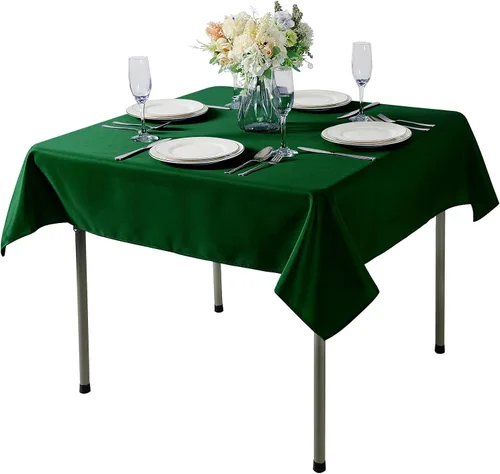 Vista 63 de Mantel rectangular de tela de poliéster lavable de 60 x 120 pulgadas, para decoración de bodas, fiestas, comedores, banquetes