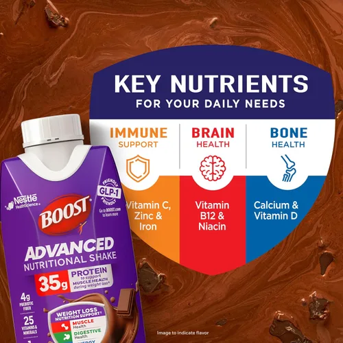 Vista 2 de BOOST Batido de Proteínas Nutricional Avanzado, Apoyo Nutricional para Pérdida de Peso*, Batido Alto en Proteínas de 35g Amigable con GLP-1, Listo