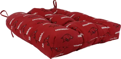Vista 4 de College Covers ComfySeat - Cojín para asiento de patio en D para interiores y exteriores, 20 x 20 pulgadas, Nebraska Cornhuskers