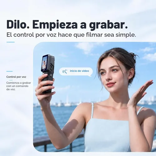 Vista 7 de SJCAM Cámara de vlogging C400 PRO 4K con micrófono inalámbrico, cámara de vlog de tarjeta de 128 GB, sensor ultra claro de 1/1.8 pulgadas, cámara