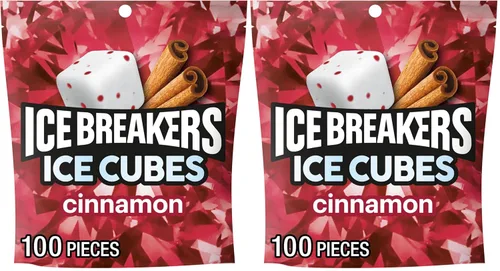 Vista 8 de ICE BREAKERS Ice Cubes - Botellas de goma de mascar sin azúcar Bubble Breeze y canela (6 unidades, 40 piezas)