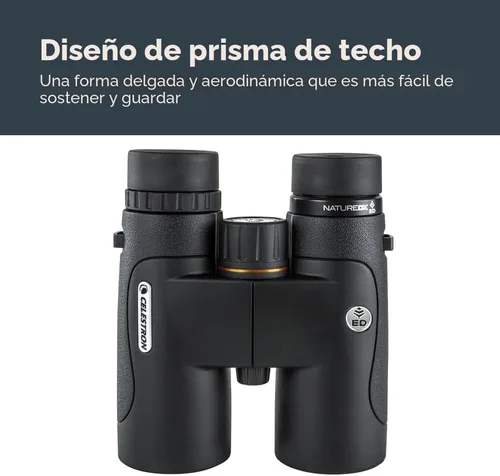 Vista 8 de Celestron Binoculares Nature DX ED 8x42 Premium - Lentes objetivo de dispersión extra baja - Binoculares para exteriores y observación de aves