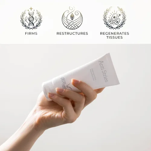 Vista 4 de Gernetic Anti-Stries Crema corporal reafirmante, soporte de elasticidad de la piel para cuerpo y busto, loción corporal hidratante, 4.4 onzas