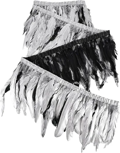 Vista 39 de THARAHT 50 Plumas de Cola de Gallo Naturales de 12-14 Pulgadas (30-35 cm) a Granel para Manualidades, Atadura de Moscas, Boda, Plumas para Fiestas