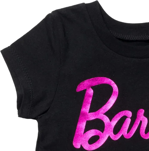Vista 4 de Barbie Camiseta gráfica de moda para niñas