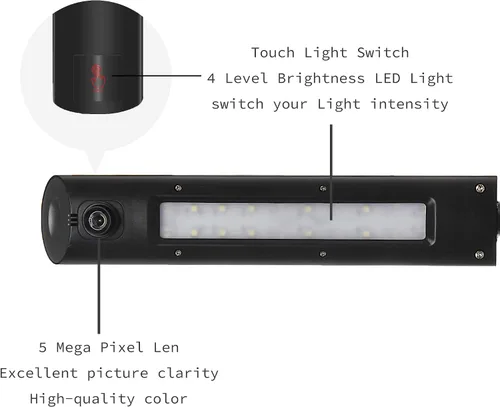 Vista 3 de Digital portátil multi-ángulo USB Documento Cámara LV-1 Serie LV-1010 (negro)