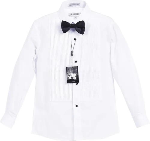 Vista 5 de Gioberti - Camisa de vestir para niño con pajarita y tachuelas de metal