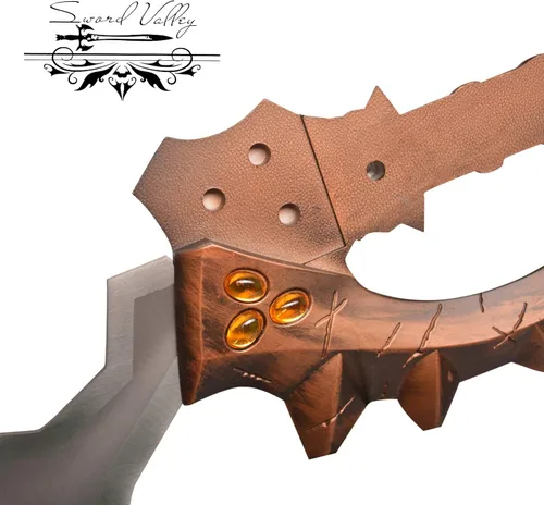 Vista 4 de Sword Valley Shalamayne/Salamaine - Varian Wrynn Tijeras - Espada divina fundida por elfos - Construcción de acero, 124cm/48.82" de longitud