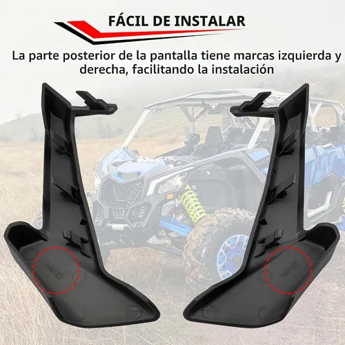 Vista 5 de Cubiertas de faros KATIMOTO para Can Am X3 2017-2024, cubiertas de faros delanteros para Can-Am Maverick X3 XDS XRS Max Turbo R 2017-2024