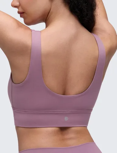 Vista 115 de CRZ YOGA Butterluxe - Brasier deportivo con espalda en U para mujer, cuello redondo, acolchado, de bajo impacto, para yoga, entrenamiento
