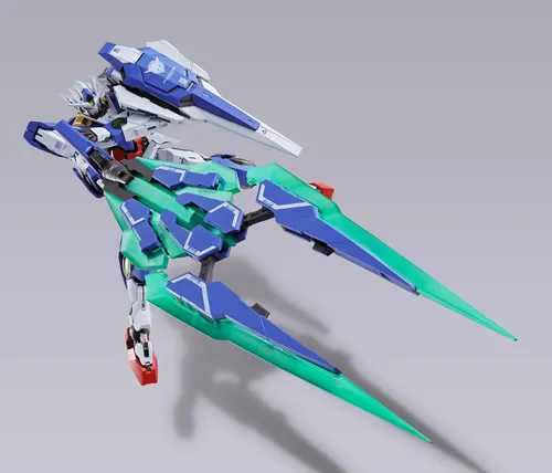 Vista 5 de Bandai Traje móvil Gundam 57535-Metal Build 00 Qan T, multicolor, 19258