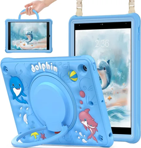 Vista 13 de Funda para iPad de 10.2 pulgadas de 9ª generación 2021 / 8ª generación 2020 / 7ª 2019, funda a prueba de golpes para niños con protector