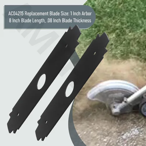 Vista 7 de AMTHKNO AC04215 - Cuchilla reversible de acero endurecido resistente, para repuesto Ryobi de 8 pulgadas, compatible con los modelos de bordes
