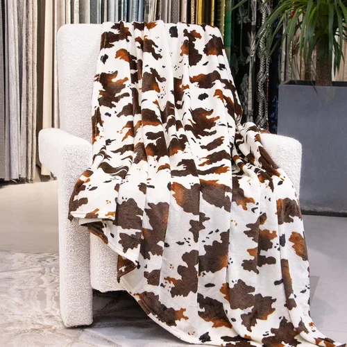 Vista 29 de Manta de vaca para niños de 40 x 50 pulgadas, ropa de cama de forro polar ultrasuave para niños y niñas, manta ligera para cochecito de bebé, bonita