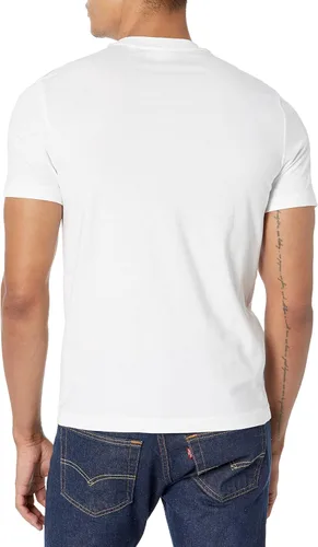 Vista 2 de Lacoste Contemporary Collection's - Camiseta de manga corta para hombre, ajuste regular, con estampado frontal