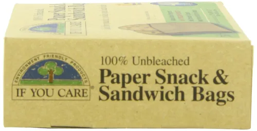 Vista 5 de IF YOU CARE Bolsas de papel 100% sin blanquear para sándwich y aperitivos, 48 unidades (paquete de 6)