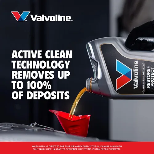 Vista 69 de Valvoline SynPower Full aceite sintético para motor, 1 Cuarto de galón, Ambar