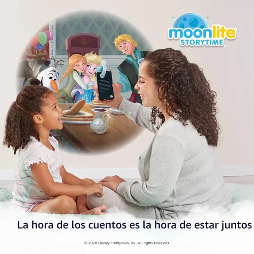 Vista 2 de Moonlite Disco de una sola historia en tiempo de cuentos, Frozen de Disney