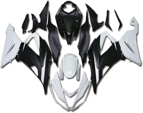 Vista 23 de Carenado negro brillante para Kawasaki Ninja 2013-2018 ZX6R 636 001 Negro Brillante