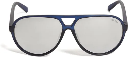 Vista 2 de GUESS Factory Gafas de sol de aviador de plástico
