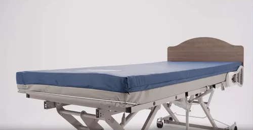 Vista 3 de Lumex Select - Colchón para cama de hospital (individual XL) y mesa de noche ajustable Vaunn