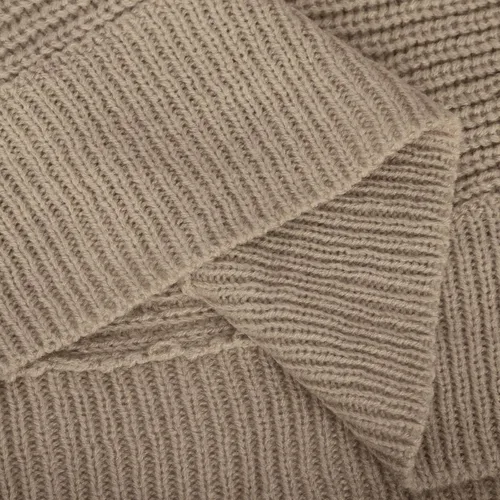 Vista 4 de Suéter de punto sólido para mujer, casual, de manga larga, cuello redondo, suéter de invierno, a la moda, cómodo, holgado, blusas para salir