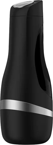 Vista 5 de Satisfyer Masturbador clásico para hombre, copa de masturbación masculina, vagina de bolsillo, Stroker, realista, texturizado, incluye inserto