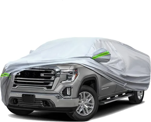 Vista 25 de TUCAREST - Funda de auto completa de 6 capas de alta calidad, diseño de cremallera de carcasa dura, impermeable, resistente a la intemperie