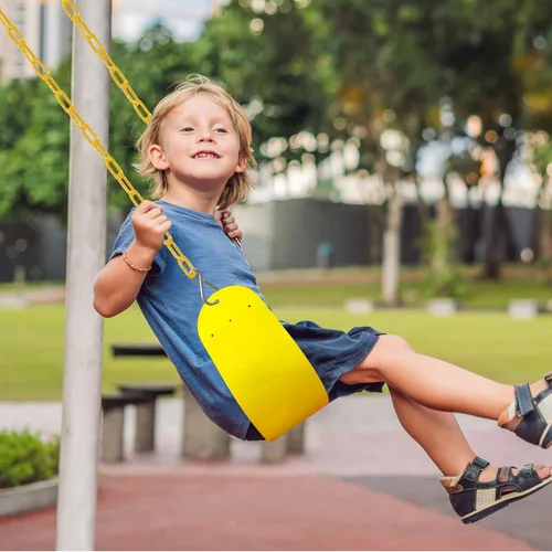 Vista 7 de Juego de columpios: paquete de 2 unidades, adecuado para niños y adultos, viene con ganchos y cadenas, perfecto para patio trasero