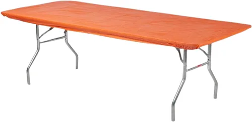Vista 10 de Kwik-Covers Protectores para mesa rectangulares, de 6 pies, de plástico, de 30 x 72 pulgadas. Paquete de 5 unidades., Negro