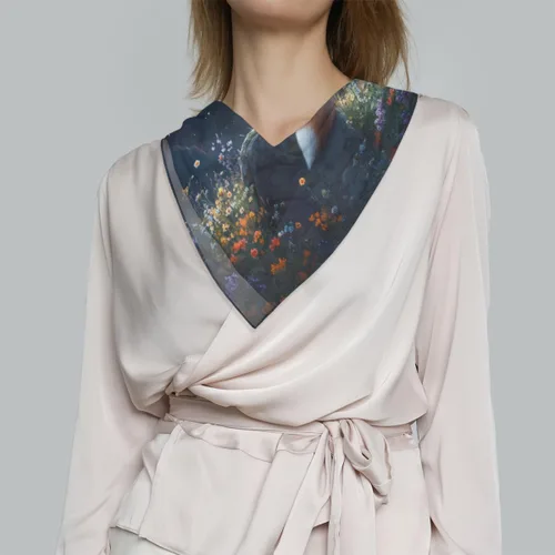 Vista 7 de Bufanda de seda para mujer, ligera, cuadrada, de satén, para el cabello, bufandas para el cuello para mujeres y niñas