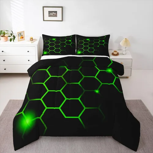 Vista 30 de Feelyou - Juego de funda de edredón para niños, castillo rosa, tamaño individual, lindo juego de edredón con moño, juego de cama para niños y niñas